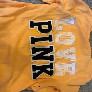 PINK Sweaters - Orange sweater with hood PINK Sweaters - Orange sweater with hood